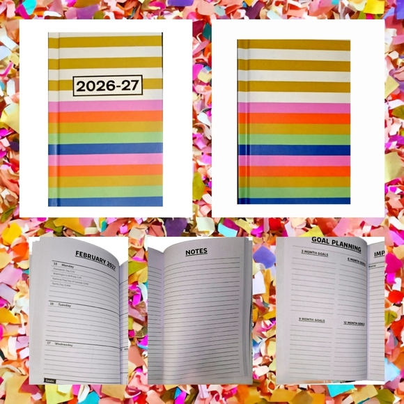 Hard Cover Weekly 2 Year Pocket/Purse/Briefcase Planners 2025-26 (price per ea) - Picture 4 of 6